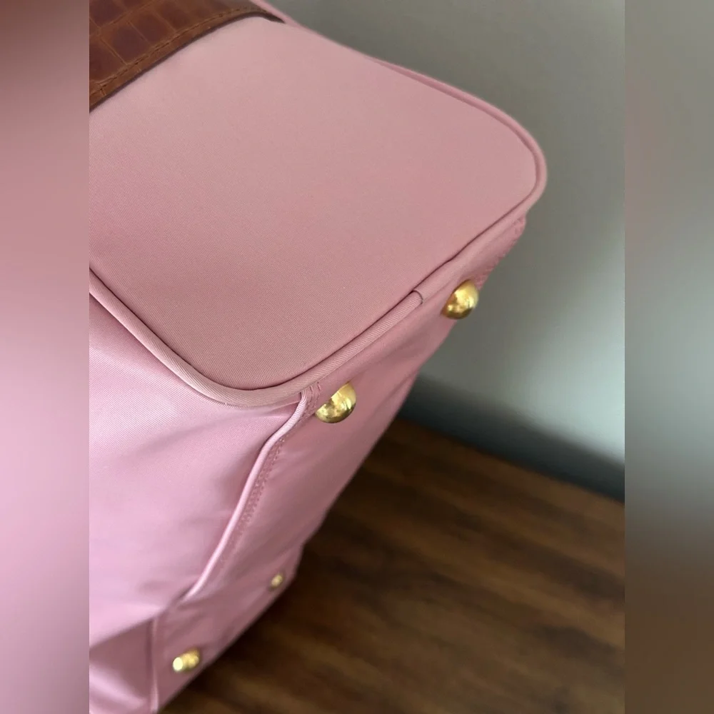 Valentino Garavani Pink and Brown Satchel - Picture 7 of 12